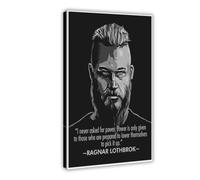 Poster del film The Vikings con citazione motivazionale di Ragnar Lothbrok, decorazione artistica da parete per soggiorno e camera da letto, senza cornice, 50 x 75 cm, decorazione per camera da letto