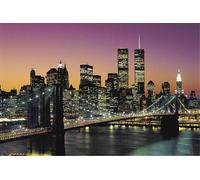 Poster Del Ponte Di Brooklyn - 24x36 Skyline Della Città Di New York 2005