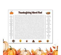 Poster Del Ringraziamento,Grande Divertente Interattivo E Mestieri,Poster Con Gioco Di Ricerca Parole Per Natale - per Uomini Donne Ragazze Giovani Adolescenti Figli Famiglia Amici Colleghi