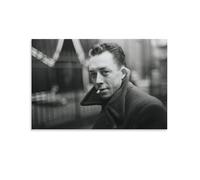 Poster del romanziere francese Albert Camus 2, fantastiche opere d'arte da appendere su tela, poster da appendere, 50 x 75 cm