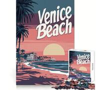 Poster del tramonto di Venezia, puzzle da 1000 pezzi per adolescenti, stimolante per la memoria cognitiva, ideale per il relax e il tempo libero, con tagli netti, regalo perfetto (38x26cm)