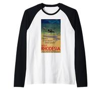 Poster del Turismo Rhodesian There's A Lot More Down Under Maglia con Maniche Raglan