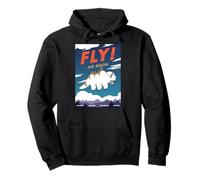 Poster della Compagnia Aerea Fly! Air Bison Felpa con Cappuccio