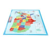 Poster della Mappa degli Stati Uniti, Foglio da Parete per Ragazzo Ragazza, Materiale Scolastico per l'Apprendimento della Geografia, Poster Educativo per Scuola Stili multipli