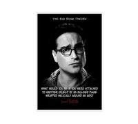 Poster della serie TV "The Big Bang Theory" con citazioni di Leonard Hofstadter, decorazione artistica da parete per soggiorno e camera da letto, 40 x 60 cm