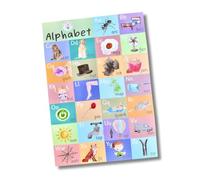 Poster dell'alfabeto | Stampa dell'alfabeto fonica | Poster con lettere e suoni per bambini