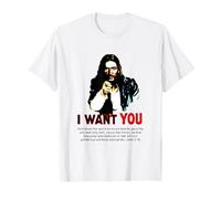 Poster dell'Esercito di Gesù I Want You Uncle Sam Maglietta