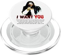 Poster dell'esercito di Gesù I Want You Uncle Sam PopSockets PopGrip per MagSafe