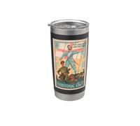 Poster dell'esercito territoriale del 1938 per l'Inghilterra e la libertà Bicchiere termico in acciaio inox doppia parete