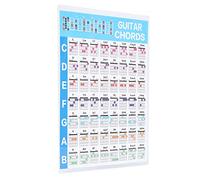 Poster di accordi di chitarra, accordi di chitarra regalo di carta patinata accessorio per strumenti musicali per suonatori di ukulele per principianti(piccolo)