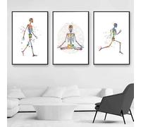 Poster Di Anatomia Umana, Dipinti Di Ossa Di Scheletro, Quadro Da Parete Su Tela, Foto Di Studi Medici, Decorazioni Per Fisioterapia, 40X60 Cm, 3 Pezzi, Senza Cornice.