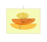 Poster di arte di metà secolo alla moda per decorazioni per la casa in stile bohémien, inviti, tappetino scolapiatti artistico per il bancone della cucina, tappetino per asciugare i piatti in silicone