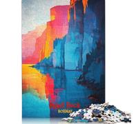 Poster di arte rupestre del pulpito, puzzle per adulti, decorazioni per la casa uniche, regali per adulti e adolescenti, 520 pezzi (52x38 cm)