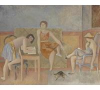 Poster di Balthus《Le Tre Sorelle》Stampe murali regala 50x40cm senza cornice