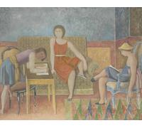 Poster di Balthus《Le Tre Sorelle》Stampe murali regala 50x40cm senza cornice
