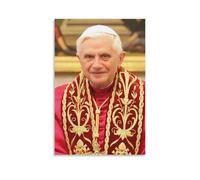 Poster di Benedetto XVI Il 265° Papa della Chiesa Cattolica, Stampa artistica da parete su tela, poster decorativo moderno per la casa, 20 x 30 cm
