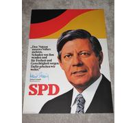 Poster Di Campagna SPD Helmut Schmidt Anni '70 In DIN A 1