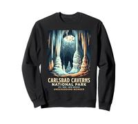 Poster di Carlsbad Caverns National Park Underground Wonder Bat Felpa