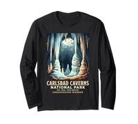 Poster di Carlsbad Caverns National Park Underground Wonder Bat Maglia a Manica