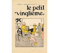 Poster di copertina Tintin Le Petit Vingtième Le Lotus Bleu n°36 (40x60 cm)