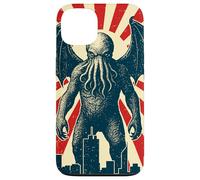 Poster di Cthulhu Tokyo, stile vintage eldritch cosmico horror Custodia per iPhone 13