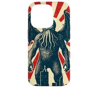 Poster di Cthulhu Tokyo, stile vintage eldritch cosmico horror Custodia per iPhone 14 Pro