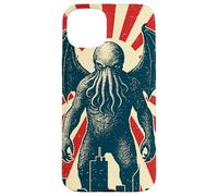 Poster di Cthulhu Tokyo, stile vintage eldritch cosmico horror Custodia per iPhone 15 Plus