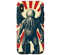 Poster di Cthulhu Tokyo, stile vintage eldritch cosmico horror Custodia per iPhone X/XS