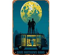 Poster di Dave Matthews Rock Band 2019, 30,5 x 20,3 cm, vintage, in metallo, decorazione per la casa, garage, uomo, grotta, arte da parete