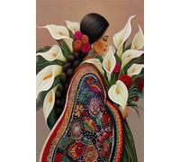 Poster di Diego Rivera《Donna con giglio》Stampe murali 40x60cm Senza cornice
