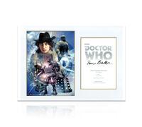 Poster di Doctor Who autografato da Tom Baker