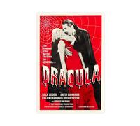 Poster di Dracula classico del film horror su tela, decorazione artistica da parete per soggiorno e camera da letto, 20 x 30 cm