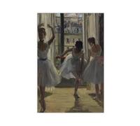 Poster di Edgar Degas con stampe famose di Danseuses Dans Une Salle D'exercice (Trois Danseuses), decorazione per camera da letto, paesaggio sportivo, decorazione per ufficio, camera da letto, idea