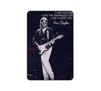 Poster di Eric Patrick Clapton 4 targa in metallo vintage decorazione artistica da parete per pub, club, caffetteria e bar, decorazione artistica da parete per la casa, stile retrò, 20 x 30 cm