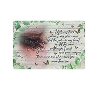 Poster di farfalle con occhi nascondo le mie lacrime quando dico il tuo nome, ma il dolore nel mio cuore Retro Targa in metallo Poster in metallo Targa vintage Targa caffè Bar Home Decorazioni per est