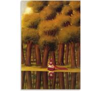 Poster di Fernando Botero《Passeggiata lungo il fiume》Dipinto Fernando Botero Canavs Arte della parete Fernando Botero Stampe per la decorazione della parete di casa Immagine 50x75 cm Senza cornice
