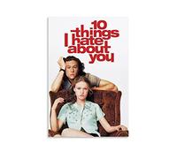 Poster di film 10 cose che odio su te Poster Stampe su tela Decorazione da parete per la casa e la camera da letto moderna poster per famiglie, 30 x 45 cm