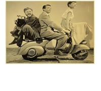 Poster Di Film Classici Retrò Di Vacanze Romane Dipinto Su Tela Quadro Da Parete Decorazione Per La Casa 50 * 70 Senza Cornice
