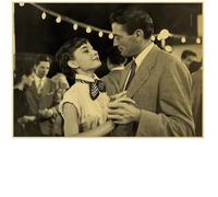 Poster Di Film Classici Retrò Di Vacanze Romane Dipinto Su Tela Quadro Da Parete Decorazione Per La Casa 50 * 70 Senza Cornice