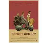 Poster Di Film Classici Retrò Di Vacanze Romane Dipinto Su Tela Quadro Da Parete Decorazione Per La Casa 50 * 70 Senza Cornice