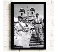 Poster Di Film Classici Retrò Di Vacanze Romane Dipinto Su Tela Quadro Da Parete Decorazione Per La Casa 50 * 70 Senza Cornice