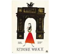 Poster Di Film Classici Retrò Di Vacanze Romane Dipinto Su Tela Quadro Da Parete Decorazione Per La Casa 50 * 70 Senza Cornice