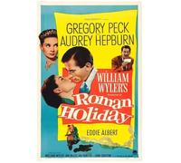 Poster Di Film Classici Retrò Di Vacanze Romane Dipinto Su Tela Quadro Da Parete Decorazione Per La Casa 50 * 70 Senza Cornice