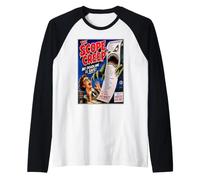 Poster di Film Horror Scope Creep Anni '50 Programmatore di codifica Divertente Maglia con Maniche Raglan