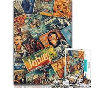 Poster di film, puzzle da 1000 pezzi per adulti e adolescenti, giocattolo educativo intellettuale decomprimente, decorazione perfetta (50x75cm)