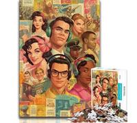 Poster di film, puzzle per adolescenti, 1000 puzzle, giocattoli educativi per l'apprendimento, giochi per famiglie, regali e compleanni unici (50x75cm)