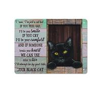 Poster di gatto So di essere solo un gatto, ma se ti senti triste sarò il tuo sorriso Retro Targa in metallo Poster in metallo Targa vintage Targa per caffè Bar Home Decor per esterni Cucina Pittura i