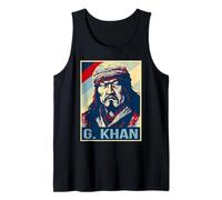 Poster di Gengis Khan Imperatore Mongolo Canotta