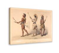 Poster di George Catlin's North American Indian Portfolio - Poster per camera da letto, decorazione per ufficio, camera da letto, cornice regalo, 50 x 76 cm