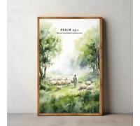 Poster di Gesù,versetto cristiano motivazionale,tonalità terra e schizzo della Bibbia,dipinto su tela,arte murale per soggiorno,arredamento per la casa 40x50cm Senza Cornice